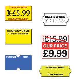 Price Gun Labels - Peelable