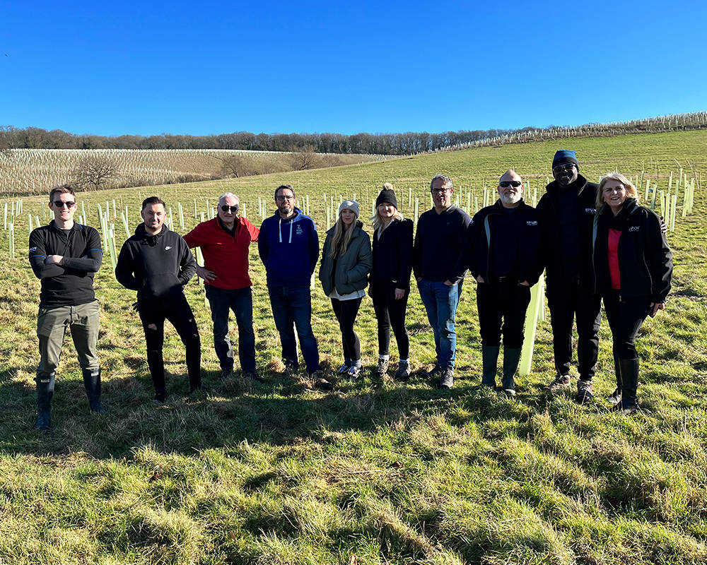 ERS and Epson tree planting at Forest of Marston Vale