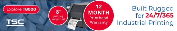 T8000 8inch industrial printer. Built rugged for 24/7/365 industrial printing.