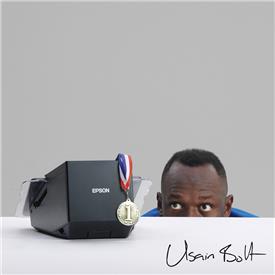 Usain Bolt with the TM-M30II-SL Usain Bolt with the TM-M30II-SL