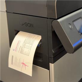 Printing supplement labels with the c8000 printer