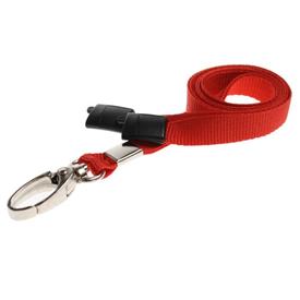 Plain 10mm Lanyards with Metal Lobster Clip