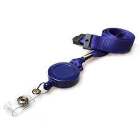 15mm rPET Plain Lanyards with Card Reels 