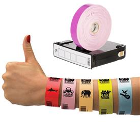 Z-Band Splash Wristband Cartridges for HC100 - ZD510 Printers