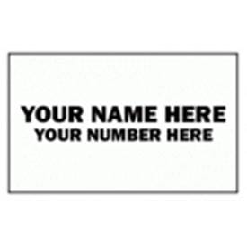 CT7 26mm x 16mm Labels Personalised with company logo and or text