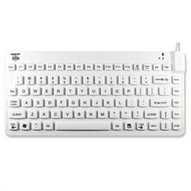 Man & Machine Slim Cool Sealed Compact Silicone Keyboard for Healthcare Professionals