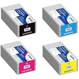 Image of Epson ColorWorks C3500 Colour Label Printer Ink Cartridges
