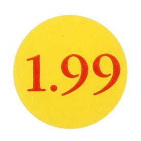 Image of Retail Pre-Printed Price Labels