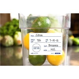 Removable SHELF LIFE labels