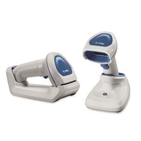 Cordless 1D/2D area imager for healthcare
