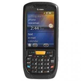 Image of Zebra MC45 A mobile worker''''s right hand 