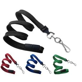 Breakaway safety lanyard with metal clip