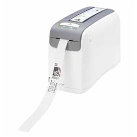 Zebra HC100 wristband printer designed for healthcare and hospitality.