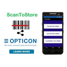 Opticon Specific - ScanToStore Android Data Collection APP Utility Software