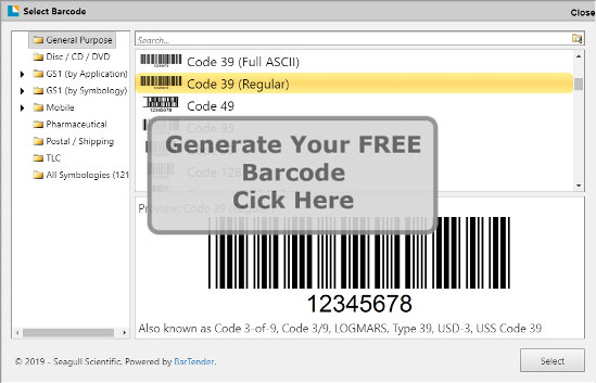 Barcode generator free